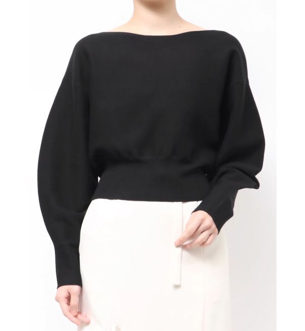 LAGUNAMOON「ウエストリブボートネックニット」|ニット・セーター|