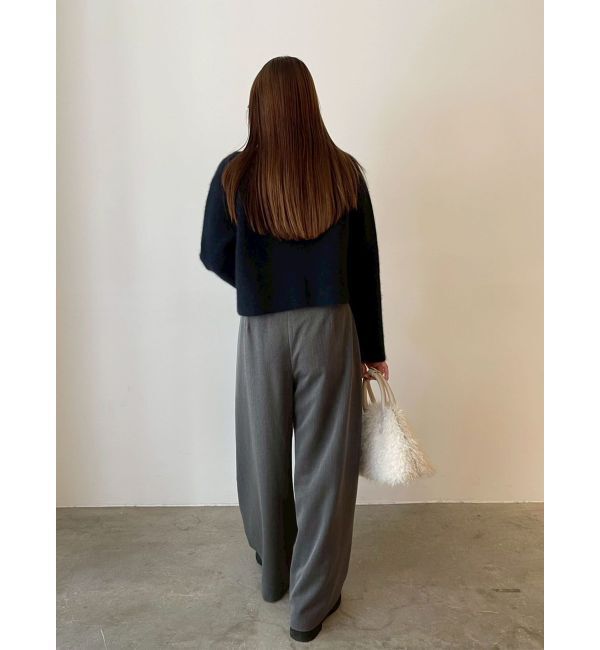 LAGUNAMOON「CHNラクーンニットジャケット」|ノーカラージャケット|