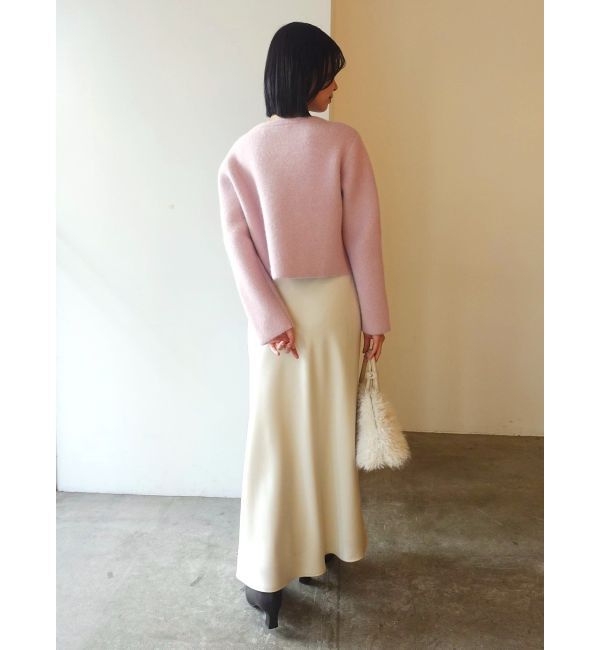 LAGUNAMOON「CHNラクーンニットジャケット」|ノーカラージャケット|