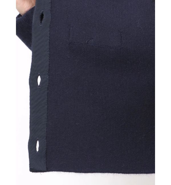 LAGUNAMOON「CHNラクーンニットジャケット」|ノーカラージャケット|