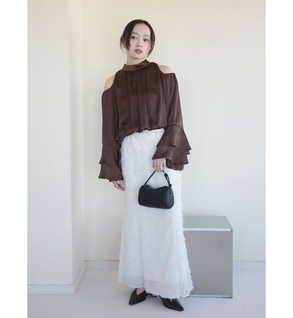 LAGUNAMOON「オープンショルダーボリュームブラウス」|シャツ・ブラウス|