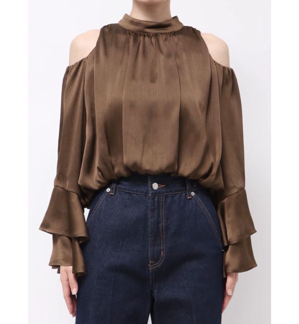 LAGUNAMOON「オープンショルダーボリュームブラウス」|シャツ・ブラウス|