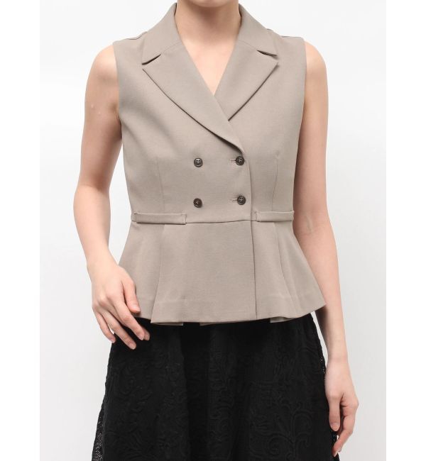 LAGUNAMOON「タックペプラムベスト」|その他|