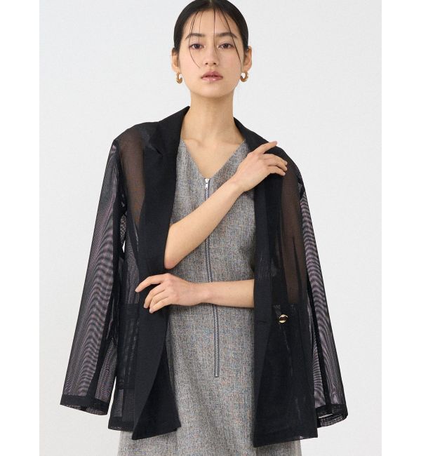 LAGUNAMOON「フロントZIPミックスカラーワンピース」|ワンピース|