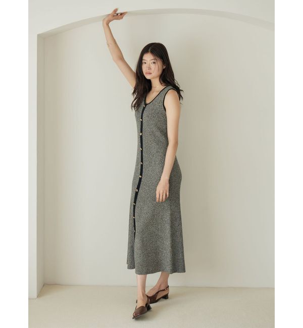 LAGUNAMOON「フロントボタンランジニットワンピース」|ワンピース|