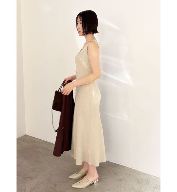 LAGUNAMOON「フロントボタンランジニットワンピース」|ワンピース|