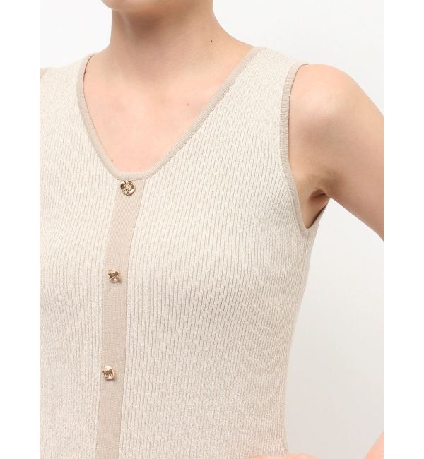 LAGUNAMOON「フロントボタンランジニットワンピース」|ワンピース|