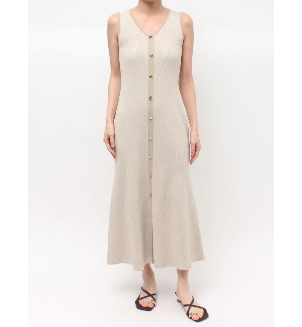 LAGUNAMOON「フロントボタンランジニットワンピース」|ワンピース|