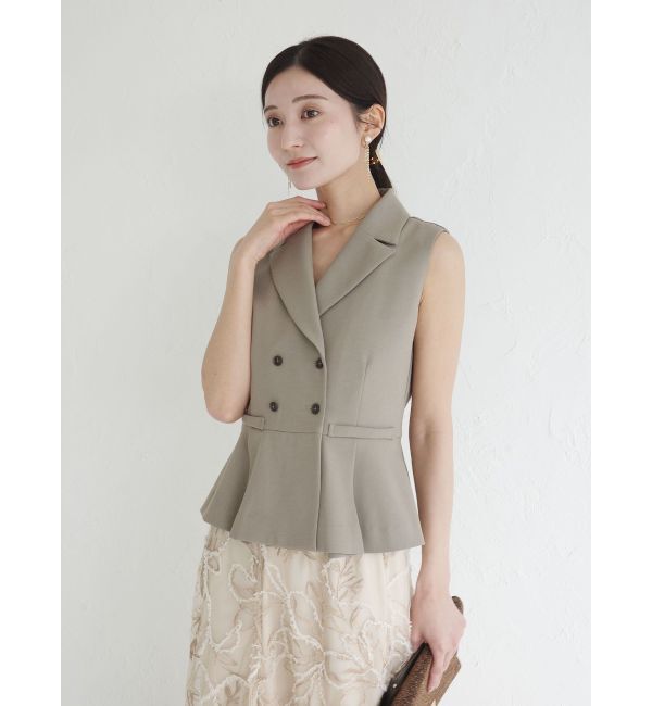 LAGUNAMOON「LADYベストセットフラワーチュールフレアスカート」|ワンピース|