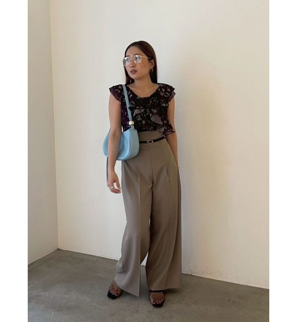 LAGUNAMOON「フロラルラッフルブラウス」|シャツ・ブラウス|