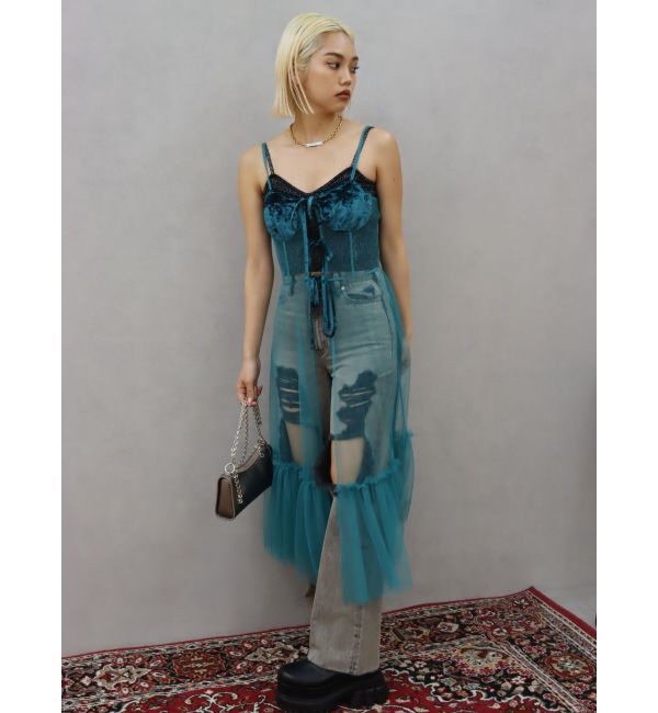 EVRIS「チュールキャミワンピース」|ワンピース|