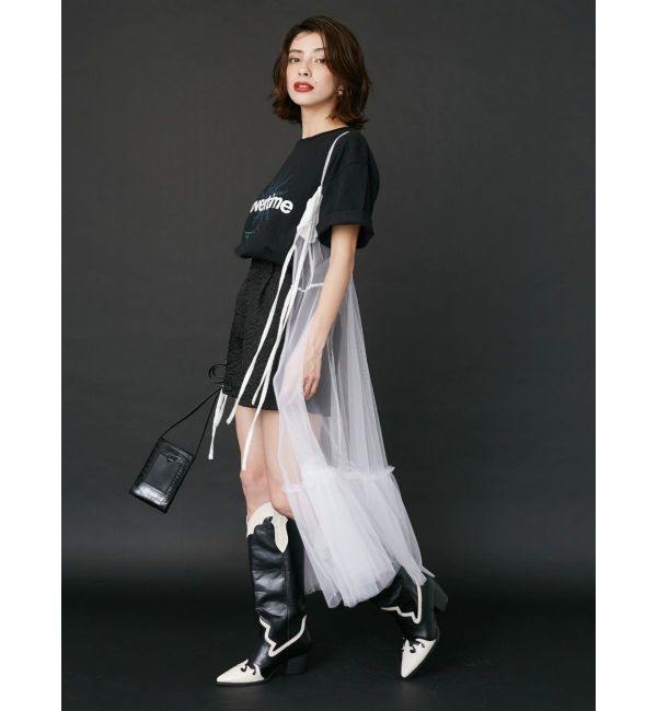 EVRIS「チュールキャミワンピース」|ワンピース|