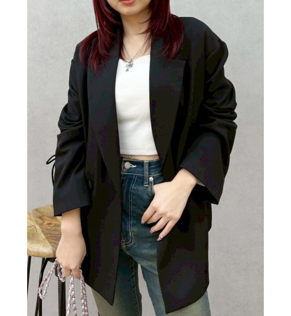 EVRIS「レースアップテーラードジャケット【セットアップ着用可能】」|テーラードジャケット|