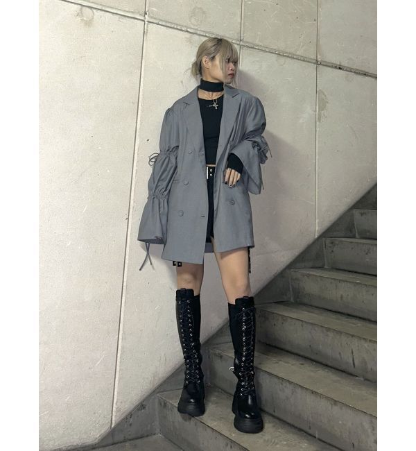 jouetie「リボンスリーブジャケットミニワンピース【セットアップ対応】」|ワンピース|