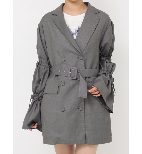 jouetie「リボンスリーブジャケットミニワンピース【セットアップ対応】」|ワンピース|