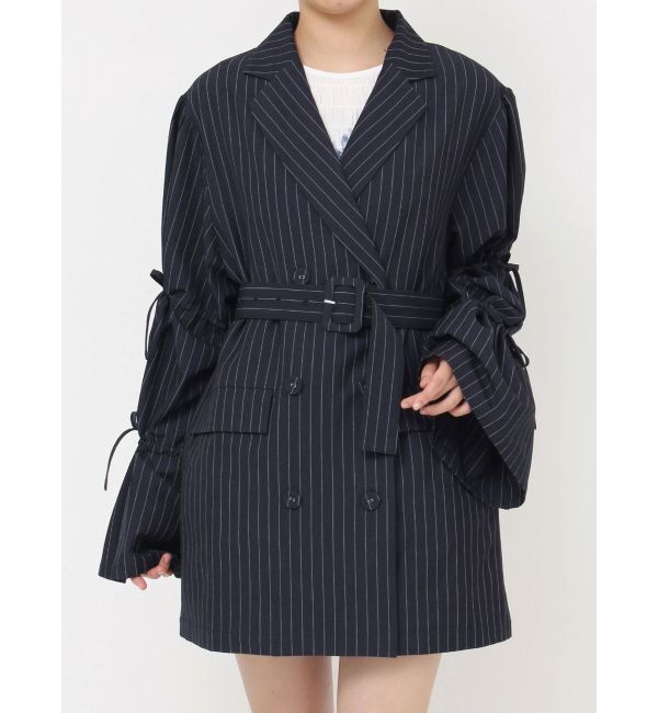 jouetie「リボンスリーブジャケットミニワンピース【セットアップ対応】」|ワンピース|