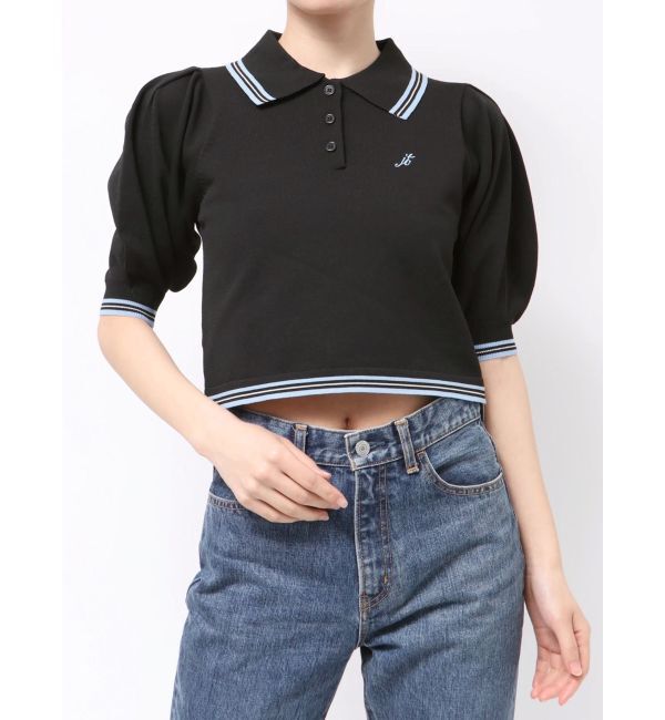 jouetie「ニットポロ」|ニット・セーター|ブラック