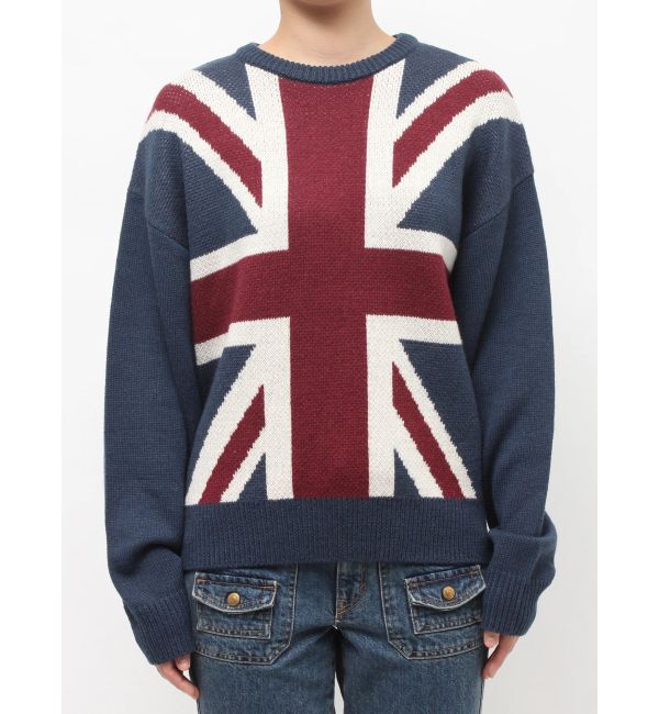 jouetie「UnionJackジャガードルーズニット」|ニット・セーター|