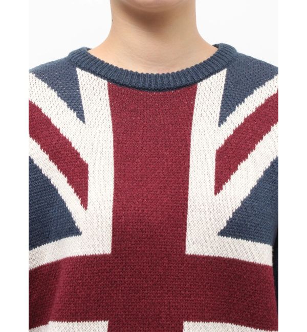 jouetie「UnionJackジャガードルーズニット」|ニット・セーター|