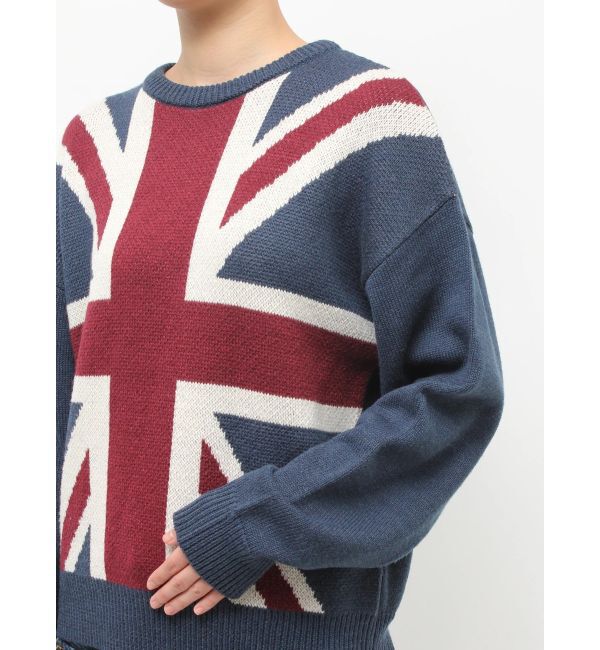 jouetie「UnionJackジャガードルーズニット」|ニット・セーター|