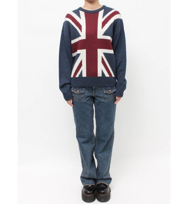 jouetie「UnionJackジャガードルーズニット」|ニット・セーター|