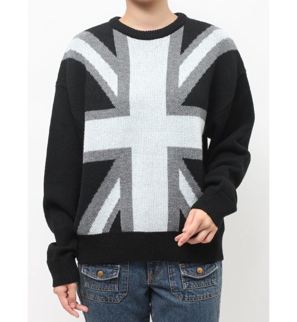 jouetie「UnionJackジャガードルーズニット」|ニット・セーター|