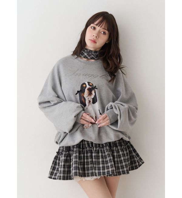 jouetie「DOGプリントプルオーバー」|スウェット・ジャージ|
