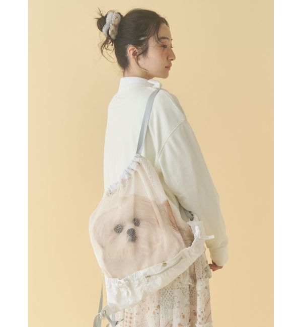 merry jenny「ど～んとモコゾウメッシュナップサック」|リュック|