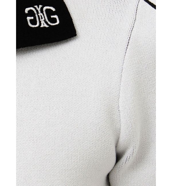 GYDA「ラインスリーブポロニットワンピース」|ワンピース|