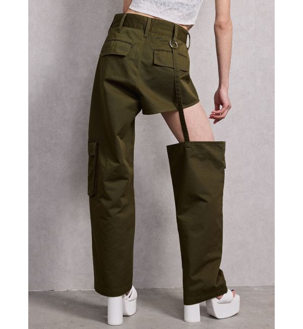 GYDA「アシンメトリーラインパディングチャンキーサンダル」|サンダル|