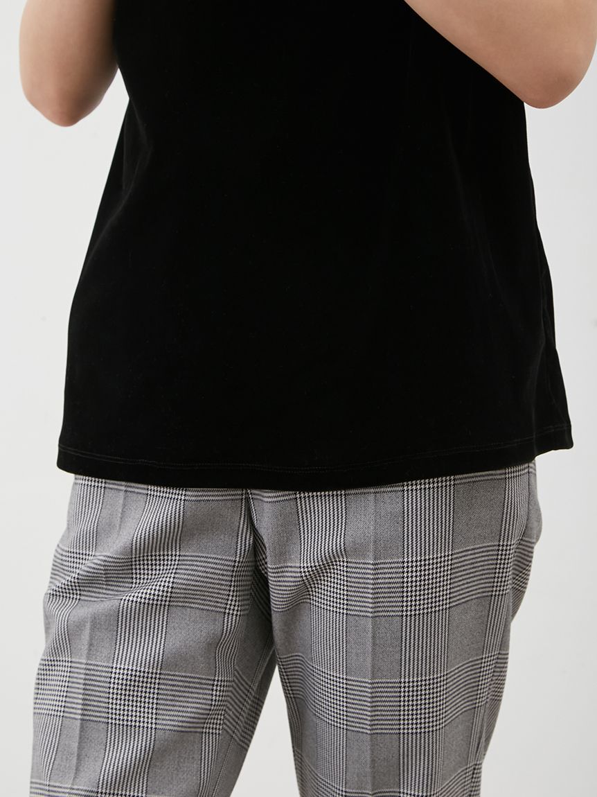 Mila Owen「ボートネックフロッキーベロアプルオーバー」|Tシャツ・カットソー|