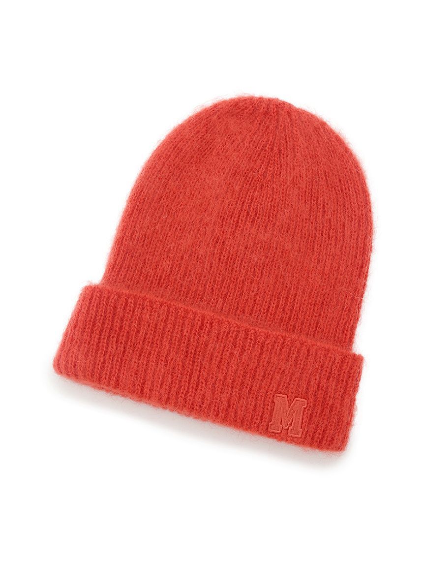 Mila Owen「M刺繍ニット帽」|ニット帽|RED