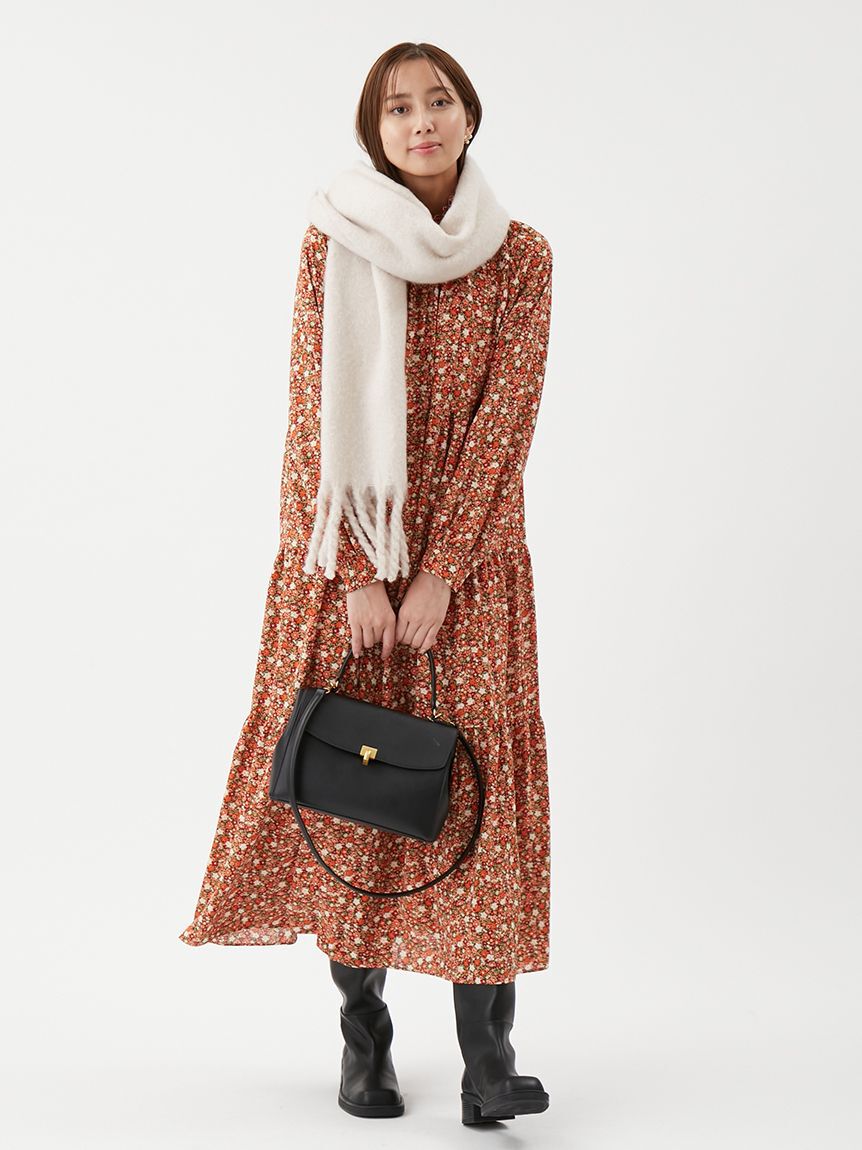 Mila Owen「フラワープリントティアードワンピース」|ワンピース|