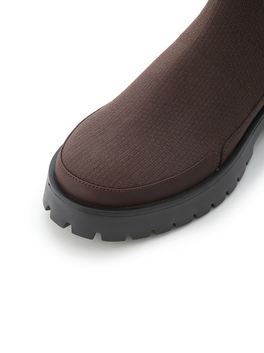 emmi atelier「eco ニットブーツ」|ロングブーツ|