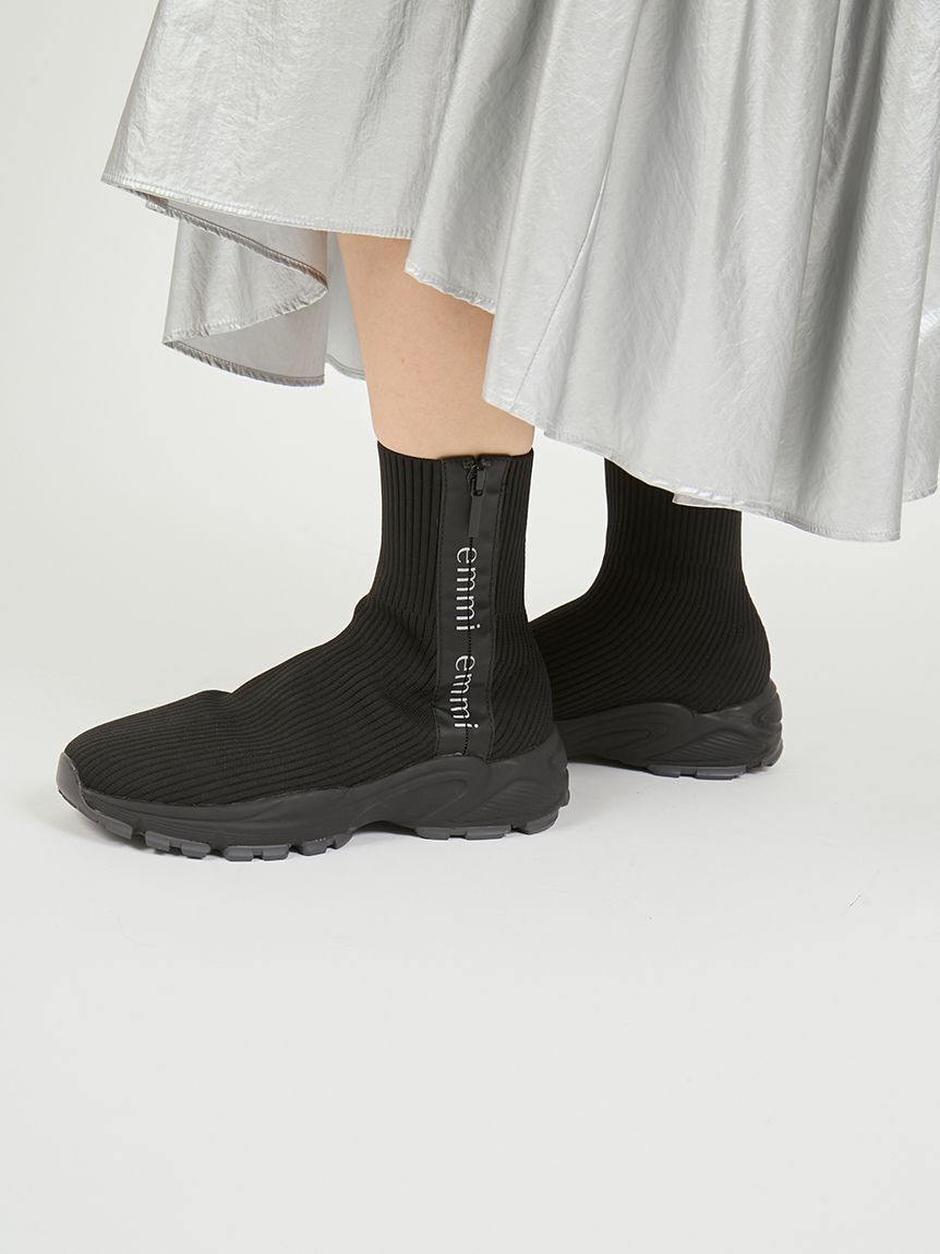 emmi atelier「ecoニットスニーカーソールブーツ」|ショートブーツ|