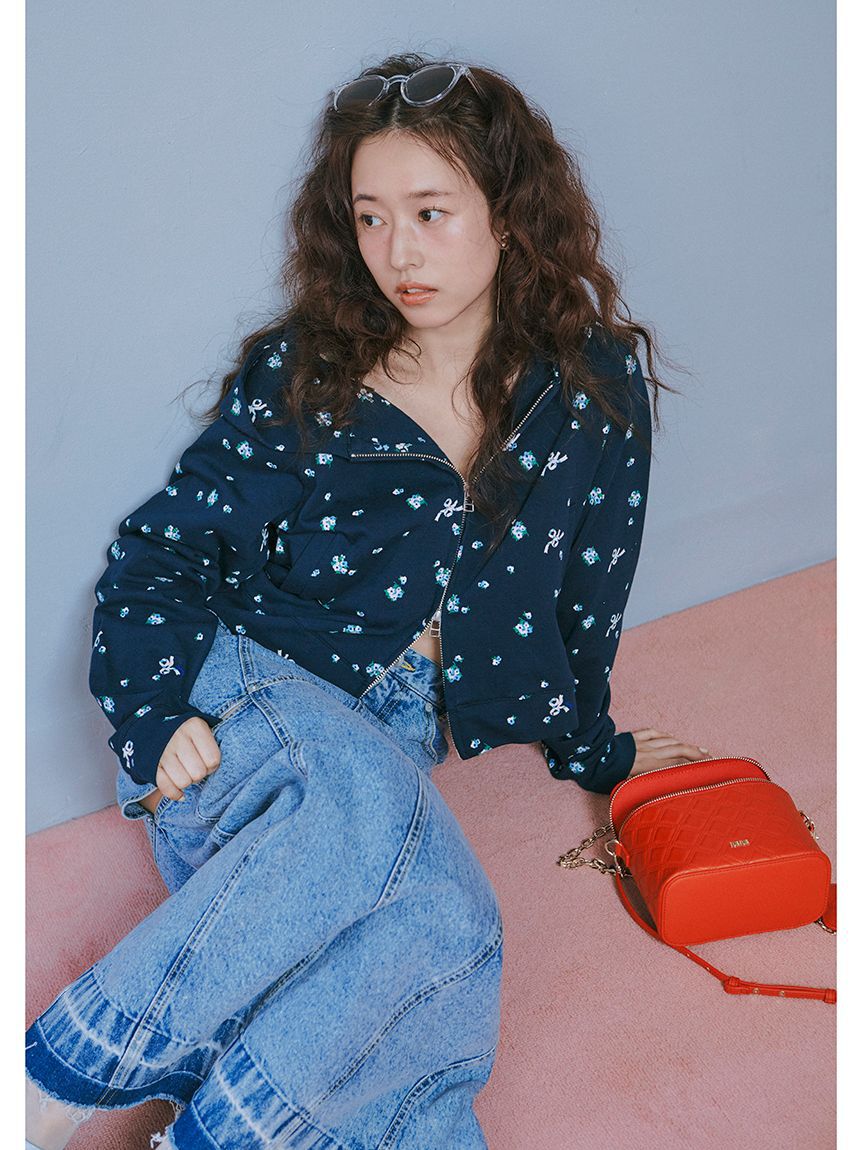 FURFUR「【限定カラー】フラワープリントパーカー」|パーカー|