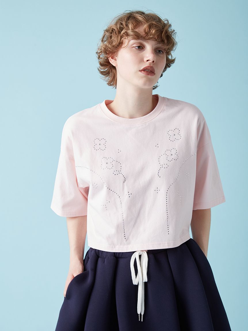 FURFUR「ビジューデザインＴシャツ」|Tシャツ・カットソー|PNK