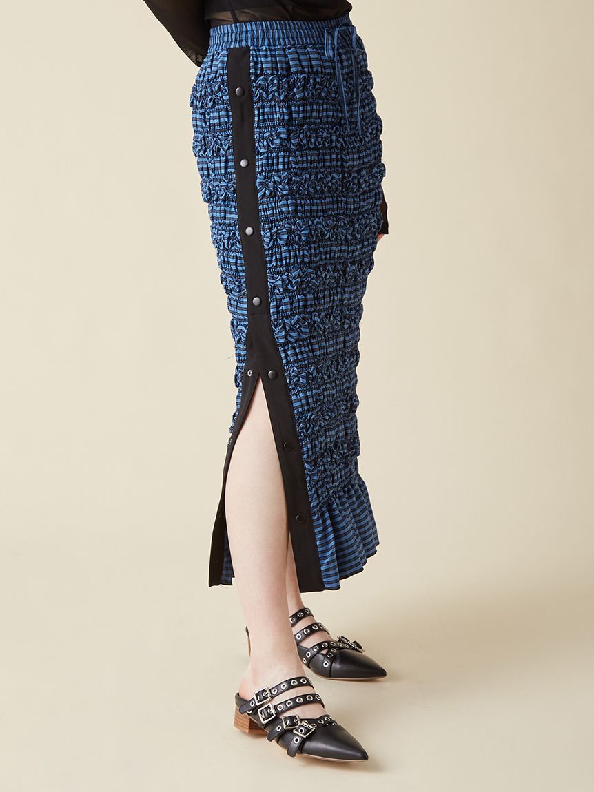 FURFUR「サイドラインシャーリングスカート」|スカート|