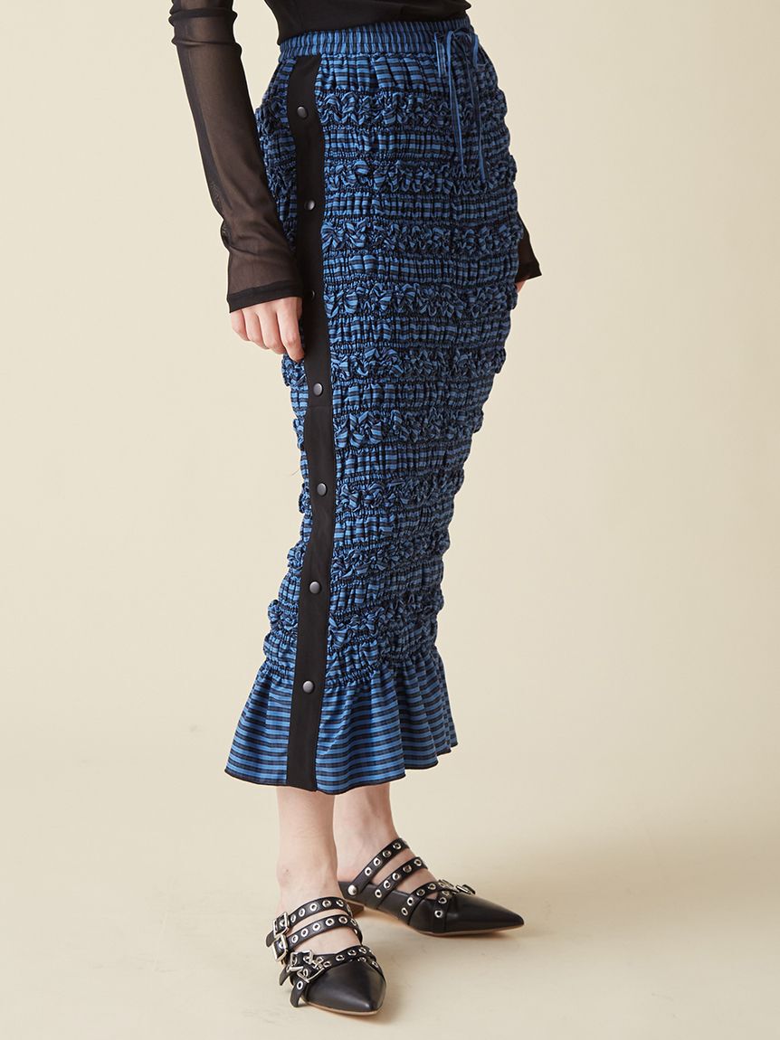 FURFUR「サイドラインシャーリングスカート」|スカート|