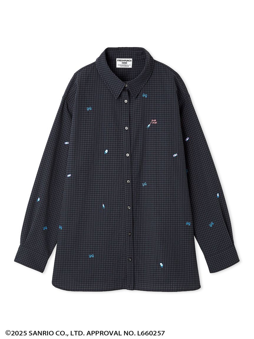 FURFUR「FRESH PUNCH 刺繍シャツ」|シャツ・ブラウス|BLK