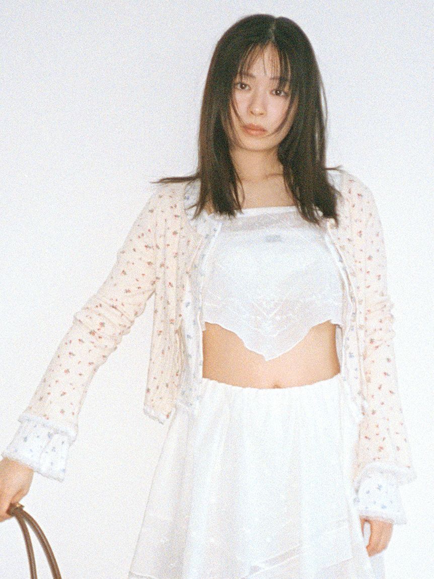 FURFUR「ミニフラワープリントカーディガン」|カーディガン|