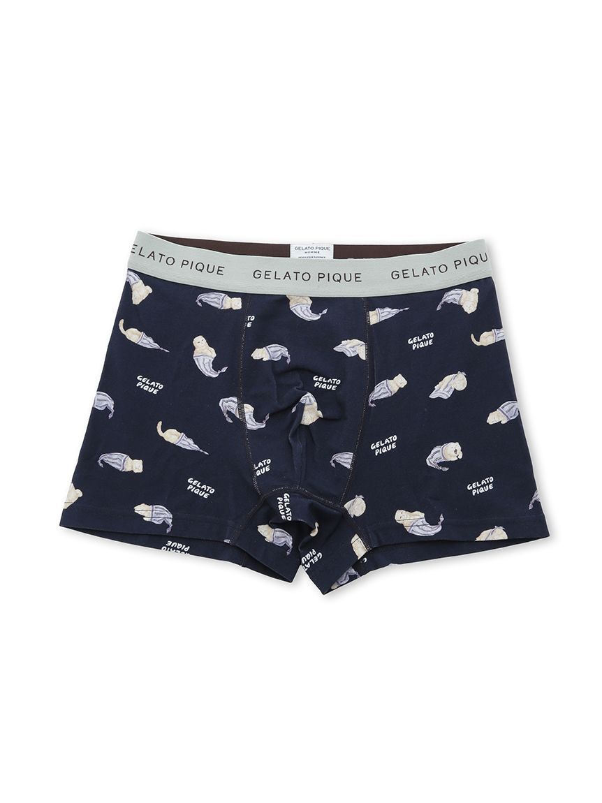 GELATO PIQUE HOMME「【HOMME】sleeping cat 総柄ボクサーパンツ」|インナー|