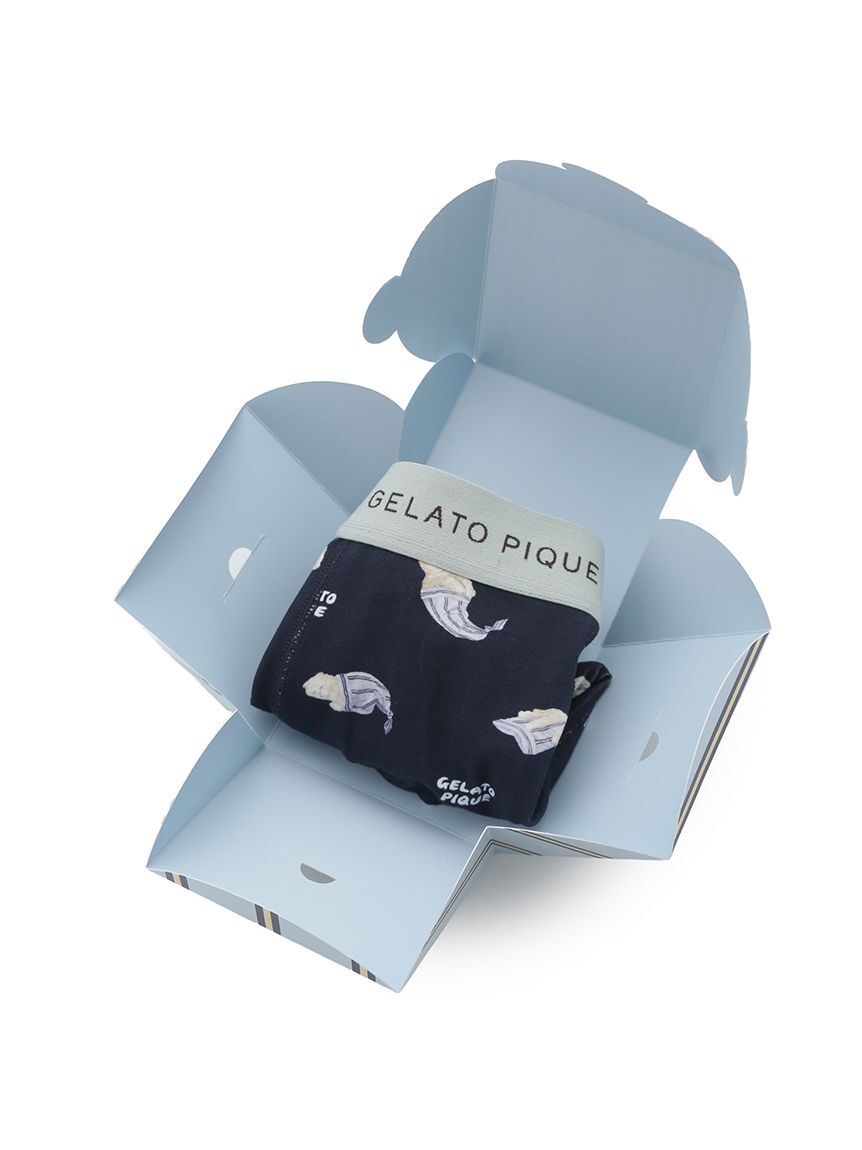 GELATO PIQUE HOMME「【HOMME】sleeping cat 総柄ボクサーパンツ」|インナー|