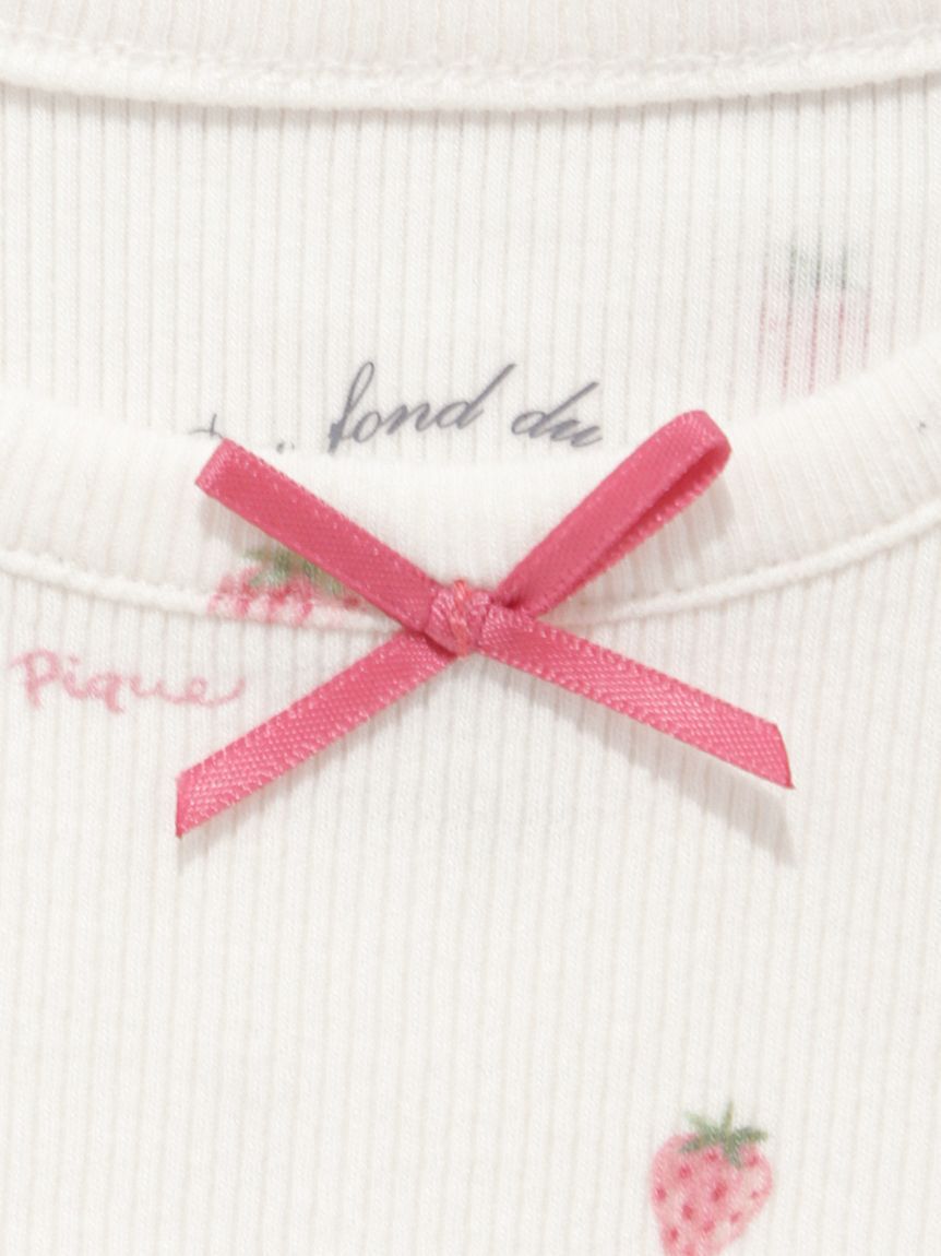 GELATO PIQUE KIDS & BABY「【ラッピング済み】【BABY】ストロベリー柄チュールロンパース&スタイSET」|その他ベビー用品|