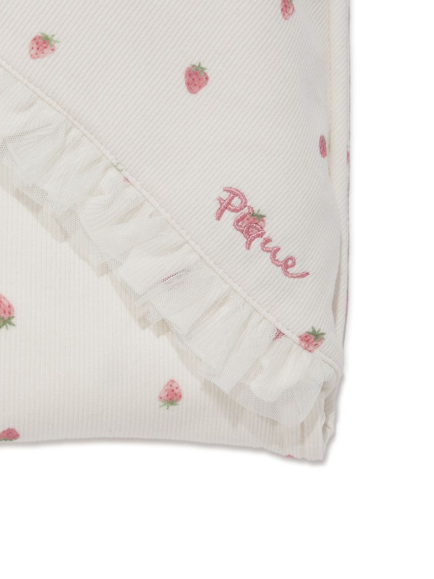GELATO PIQUE KIDS & BABY「【ラッピング済み】【BABY】ストロベリー柄チュールブランケット&スタイSET」|その他ベビー用品|