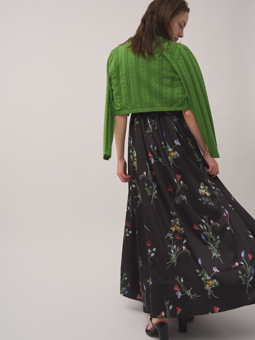 SNIDEL「【WEB限定00サイズあり】ボタニカルパターンキャミワンピース」|ワンピース|