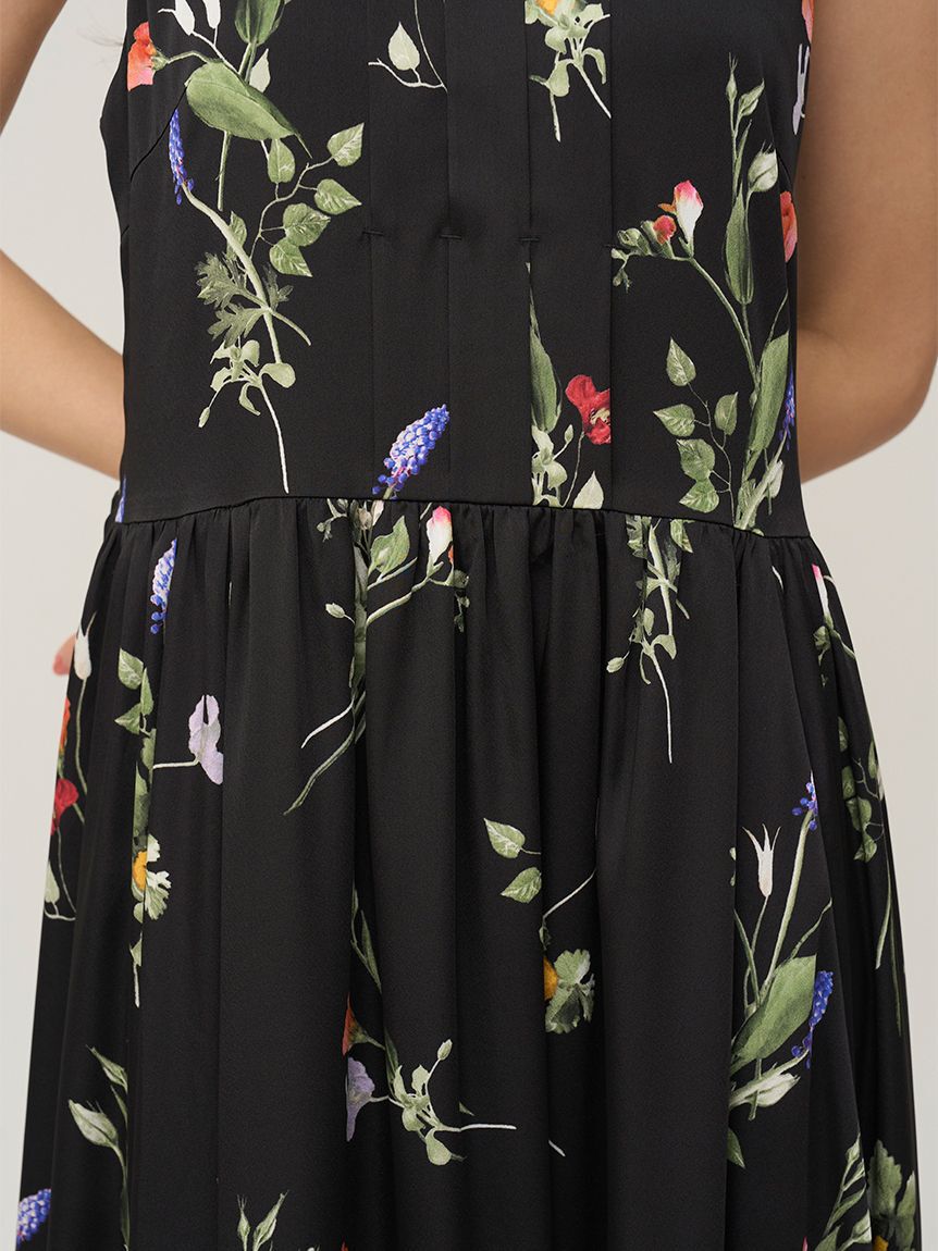 SNIDEL「【WEB限定00サイズあり】ボタニカルパターンキャミワンピース」|ワンピース|