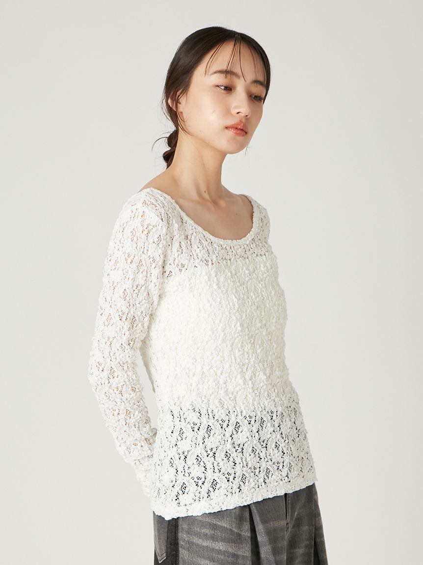 FRAY I.D「2wayスクエアネックレーストップス」|Tシャツ・カットソー|