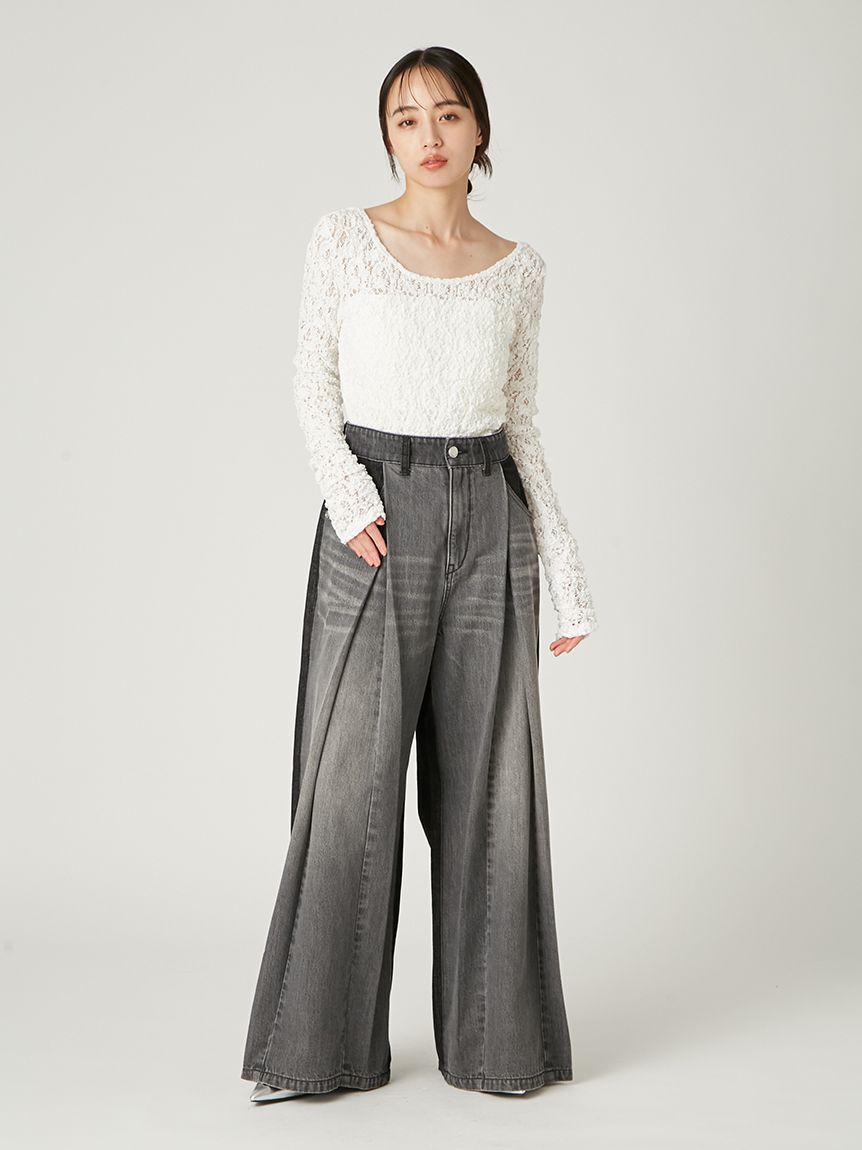 FRAY I.D「2wayスクエアネックレーストップス」|Tシャツ・カットソー|