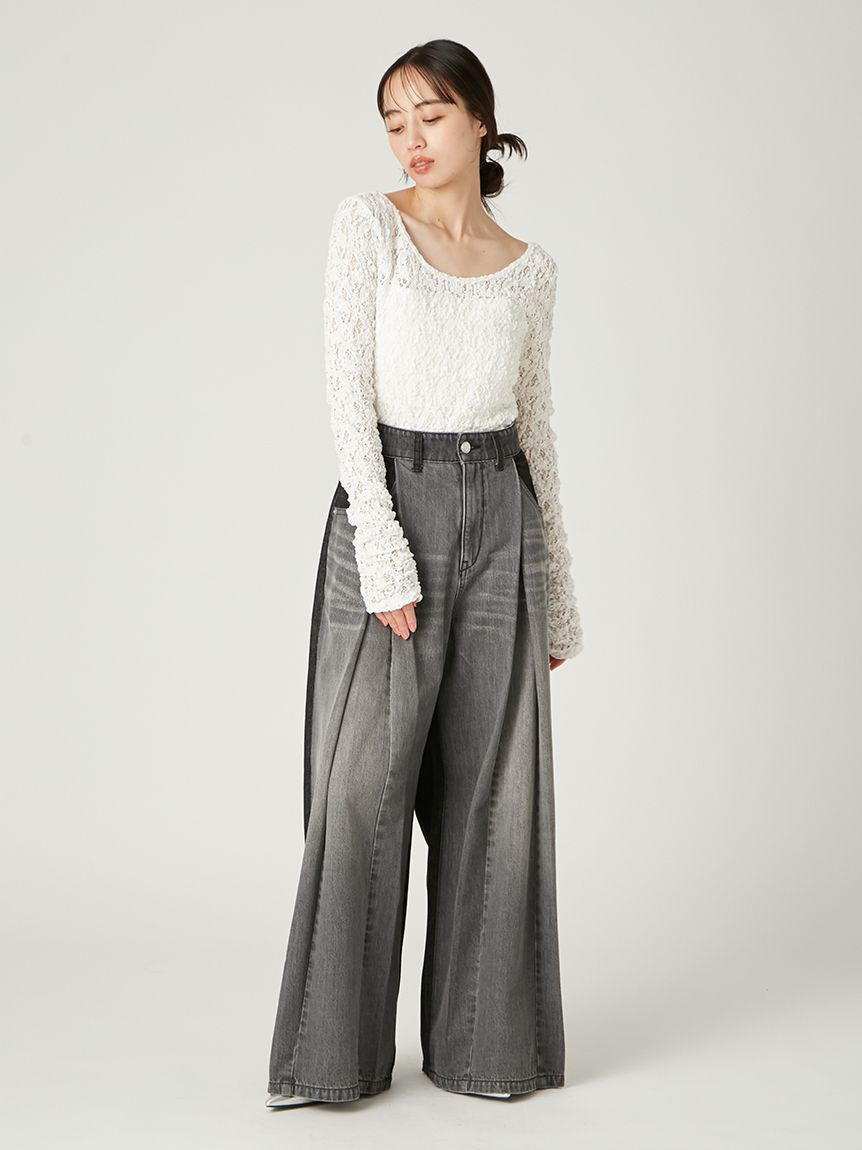 FRAY I.D「2wayスクエアネックレーストップス」|Tシャツ・カットソー|